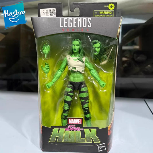 Hasbro Marvel Legends Series She-Hulk 6-Inch Action Figure with Extra Heads & Swap Hands, Marvel Comics Character Model Toy