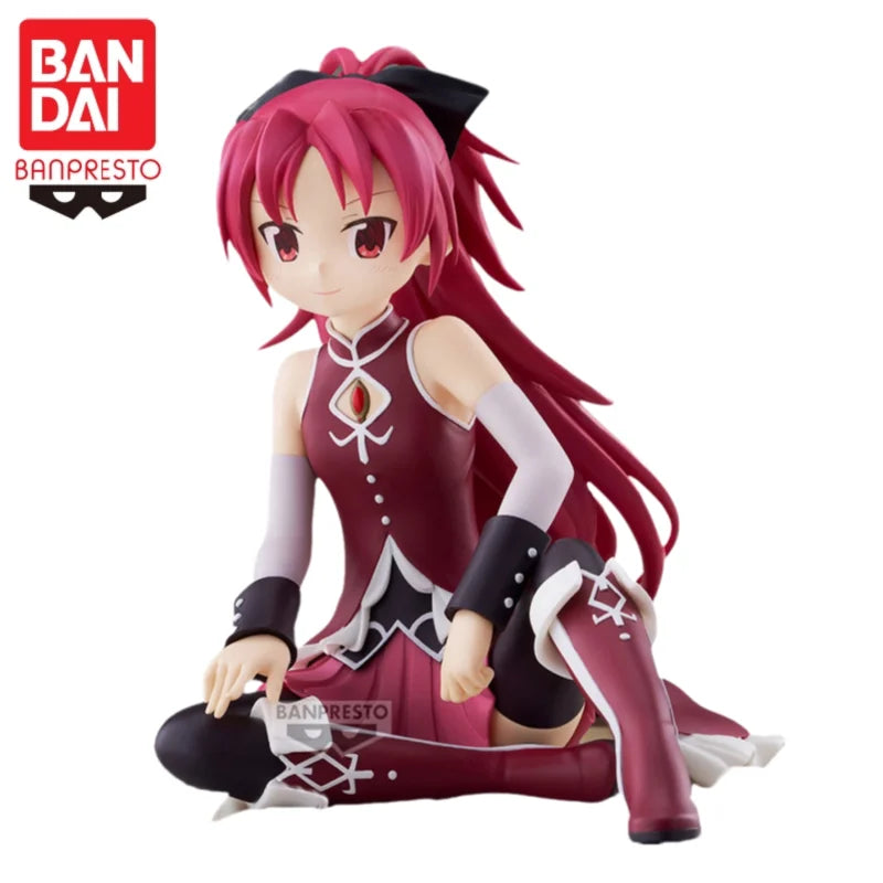 In Stock Original Bandai Puella Magi Madoka Magica Kaname Madoka Miki Sayaka Rebellious Stories Anime Character Model Toys Gift