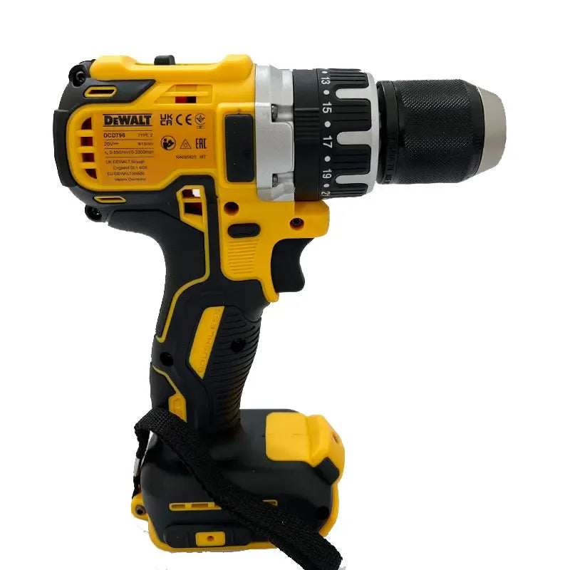 Dewalt DCD796 2000RPM Cordless Electric Drill Brushless Driver Adjustable Speed Impact Hand Drill Rechargeable Power Tools