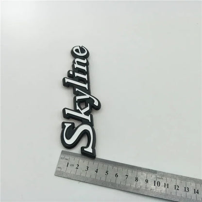 For GTR Skyline Emblem Badge Logo Rear Trunk Side Fender Nameplate C110 KPGC110 GC110 Kenmeri