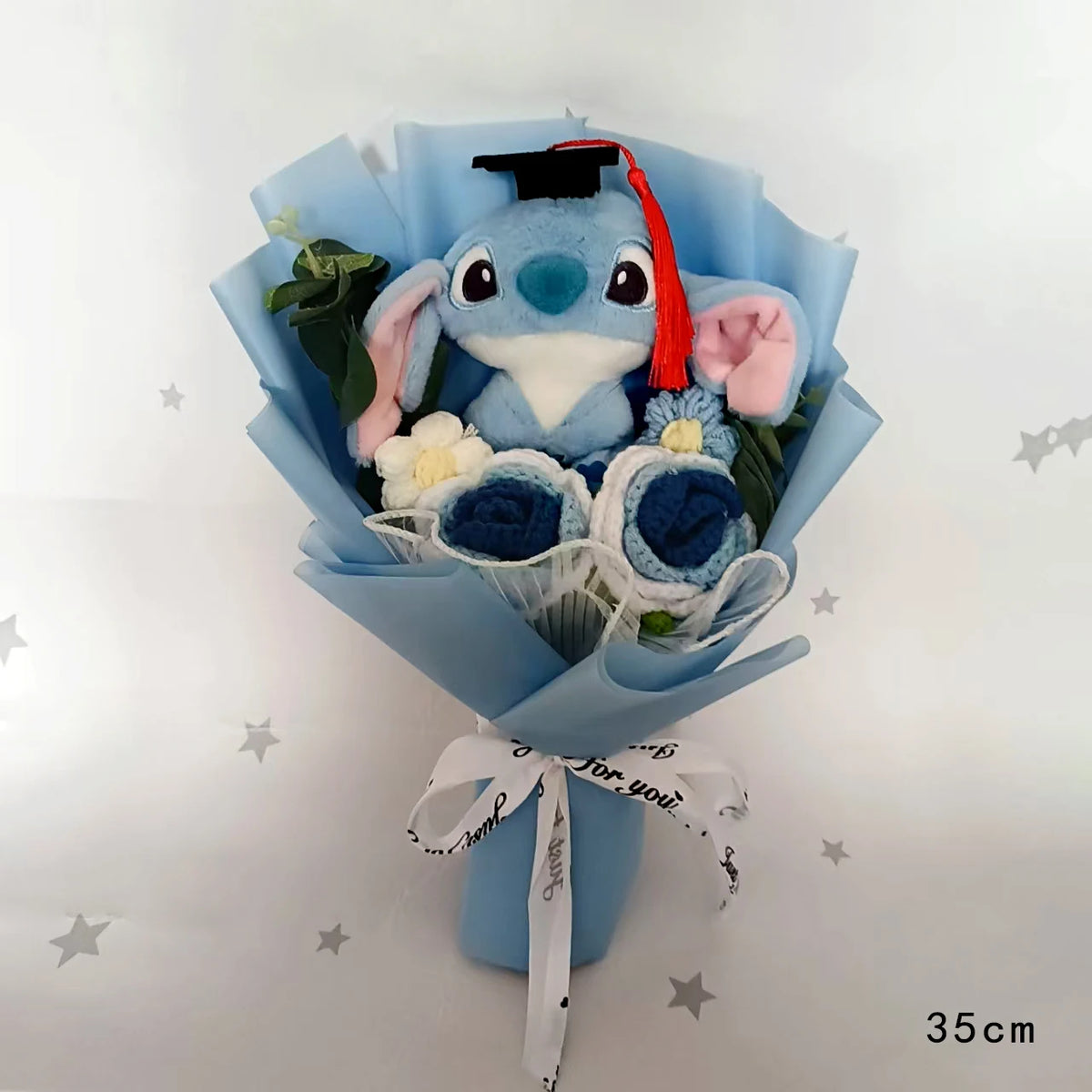 Cartoon Winnie the Pooh Pig Plush Bouquet Handmade Flower Bouquet Plush Doll Wedding Graduation Valentine Christmas Birthday Gif