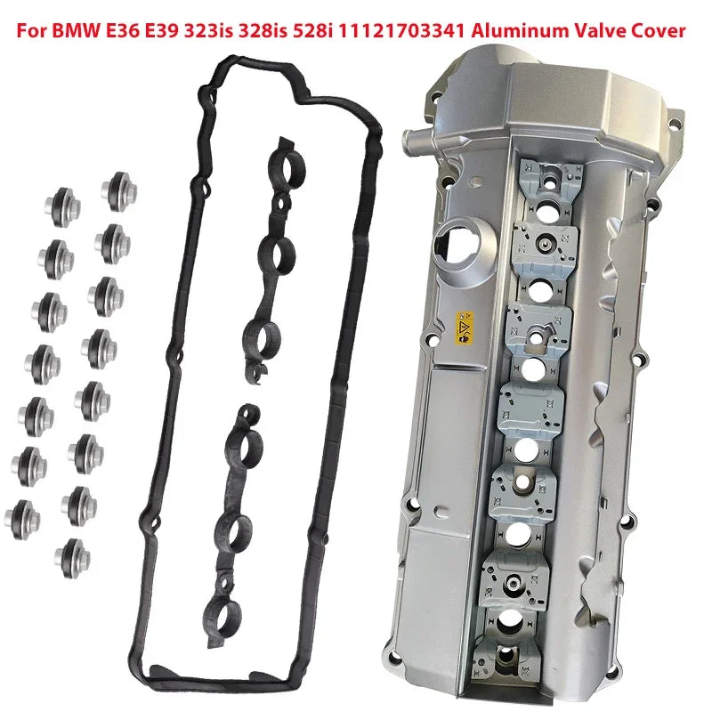 Aluminum Engine Valve Cover OEM 11121703341 11121748630 For BMW E36 E39 E38 Z3 M52 320i 323i 328i 528i M3 Cylinder Head Cover