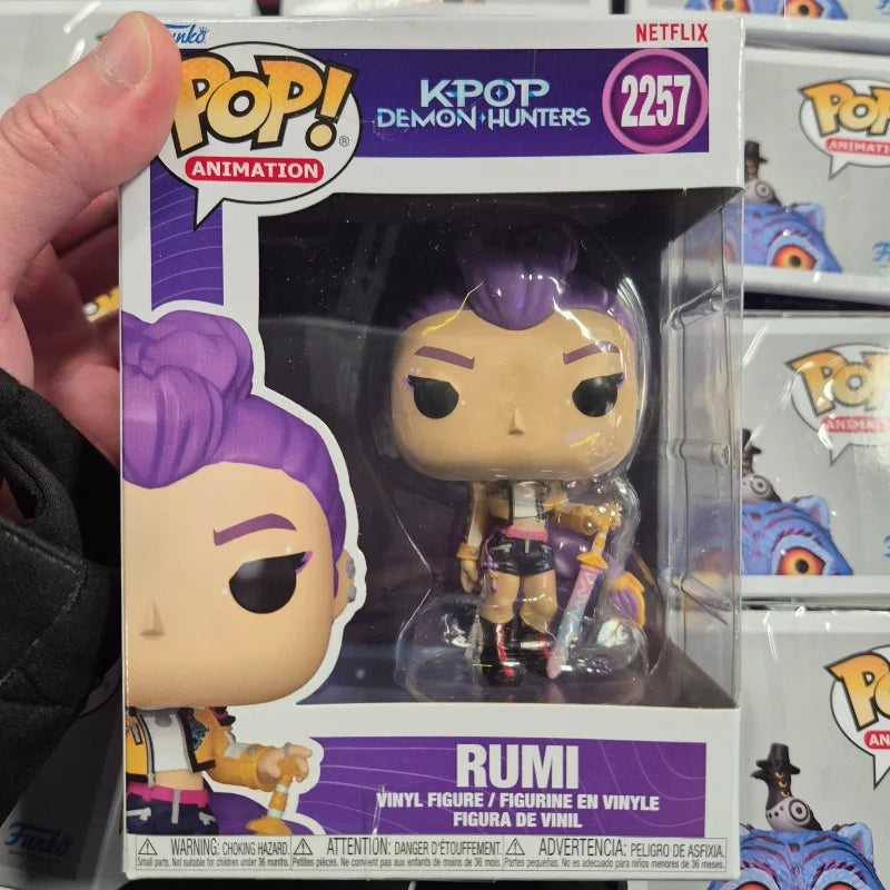 Funko Pop HUNTR/X K-POP Witch Hunter Squad Rumi Zoey Mirai Jinu Derpy&Sussie Ornament Desktop Decoration New Year Gift for Fans