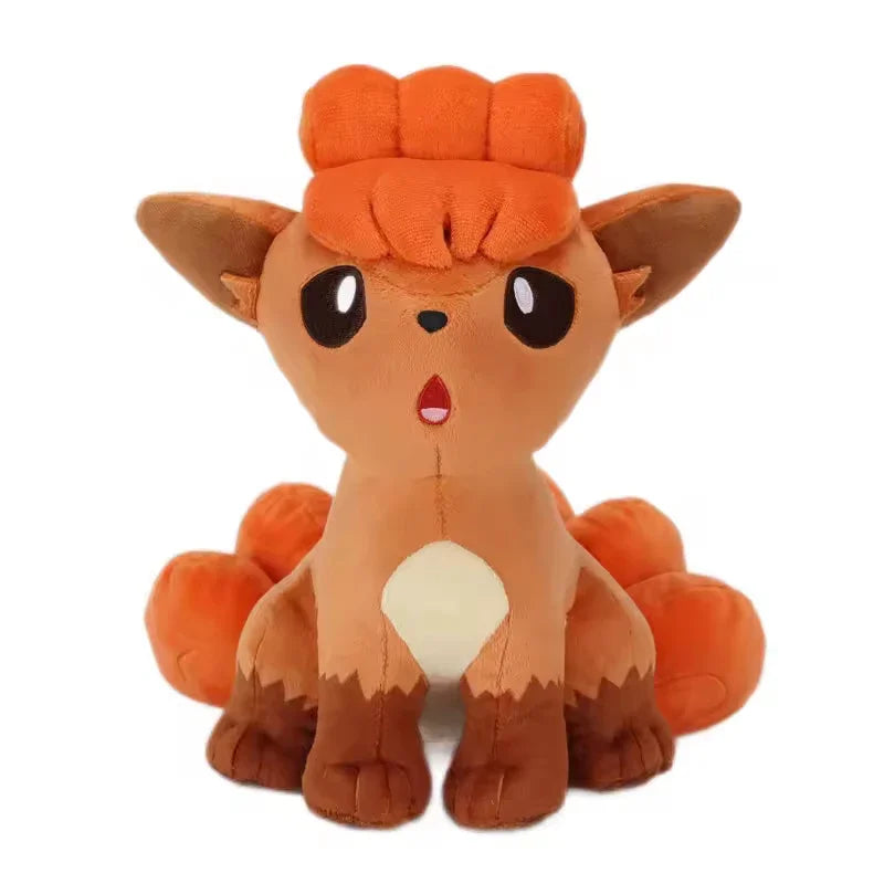 Shiny Ninetales Vulpix Plush Toys Stuffed Animal Charizard Game for Collectible Gift,Soft Plushies Cartoon Character 20-30cm