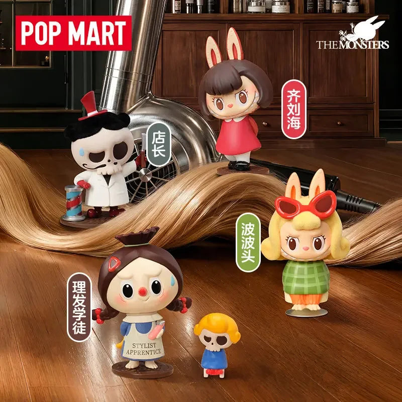 POP MART LABUBU THE MONSTERS HAIR SALON Series Blind Box Original Toys Guess Bag Mystery Box Doll Cute Anime Figure Ornament