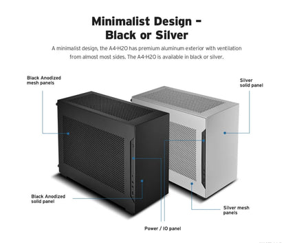 Lian-Li A4-H2O (PCIe 4.0) Mini ITX Computer Case PCIe 4.0 mini itx case DAN Cases Co-Brand  support 240 CPU AIO Cooling