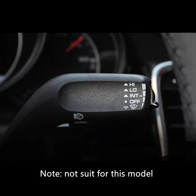 For Porsche Panamera Macan Cayenne Car Steering Wheel Wiper Lever Rod Sticker Cover Trim 6PCS ABSInterior Accessories