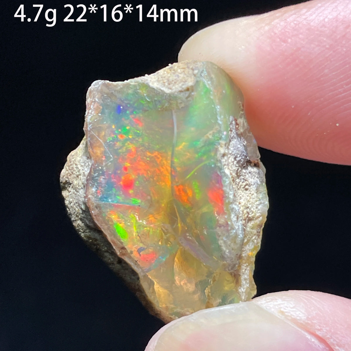 Natural Rare Colorful Ethiopia Opal (Need In Water) Gem Mineral Healing Quartz Crystals Gemstone Shooting Under Lighting