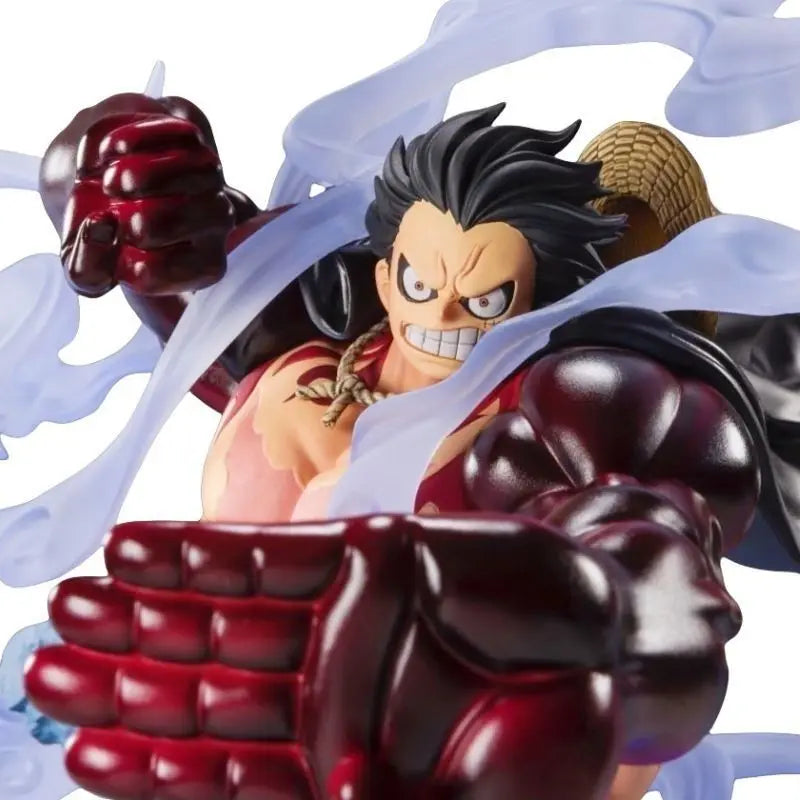 2025 New One Piece ZERO Ghost Island Luffy Four Speed Monster Battle Super Battle One Piece Model Ornament Box Set Handmade