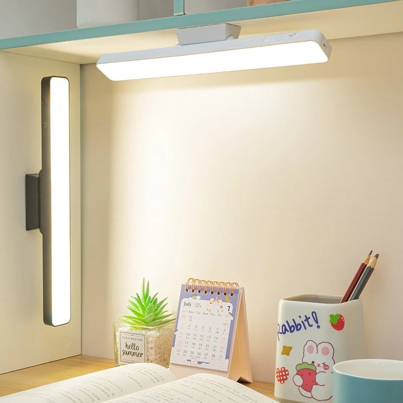 1PCS Rechargeable Magnetic  Desk Lamp with Remote Control 3 Color Modes No Flicker Adjustable Brightness for Desk Closet Kitchen