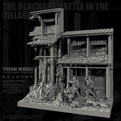 YUFAN MODEL 1/72 Resin model kit, white mold self assembling and coloring (complete set)  YFWW-2390/3D