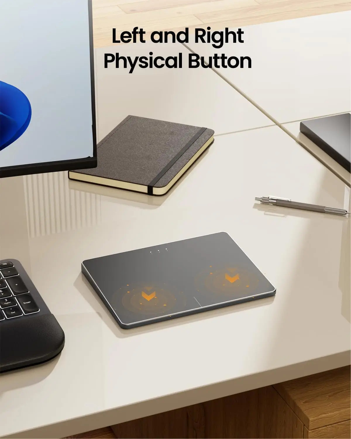ProtoArc Wireless Trackpad Mouse with Multi-Gesture Support Rechargeable Touchpad for PC Laptop Notebook Desktop Computer