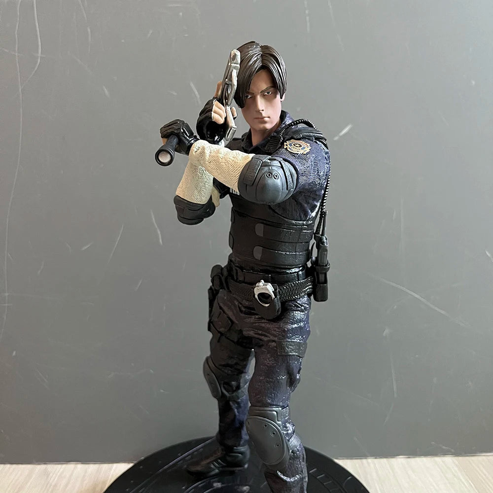 Biohazard Leon Scott Kennedy Anime Figure Brown Jacket Evil Police Game Model Toy Collection Birthday Gifts