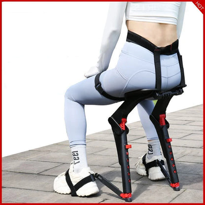 Portable Chair, Upright Tool, Height Integrated Support, Adjustable Wearable Chair, Lightweight Work, Fishing Bench, Outdoor