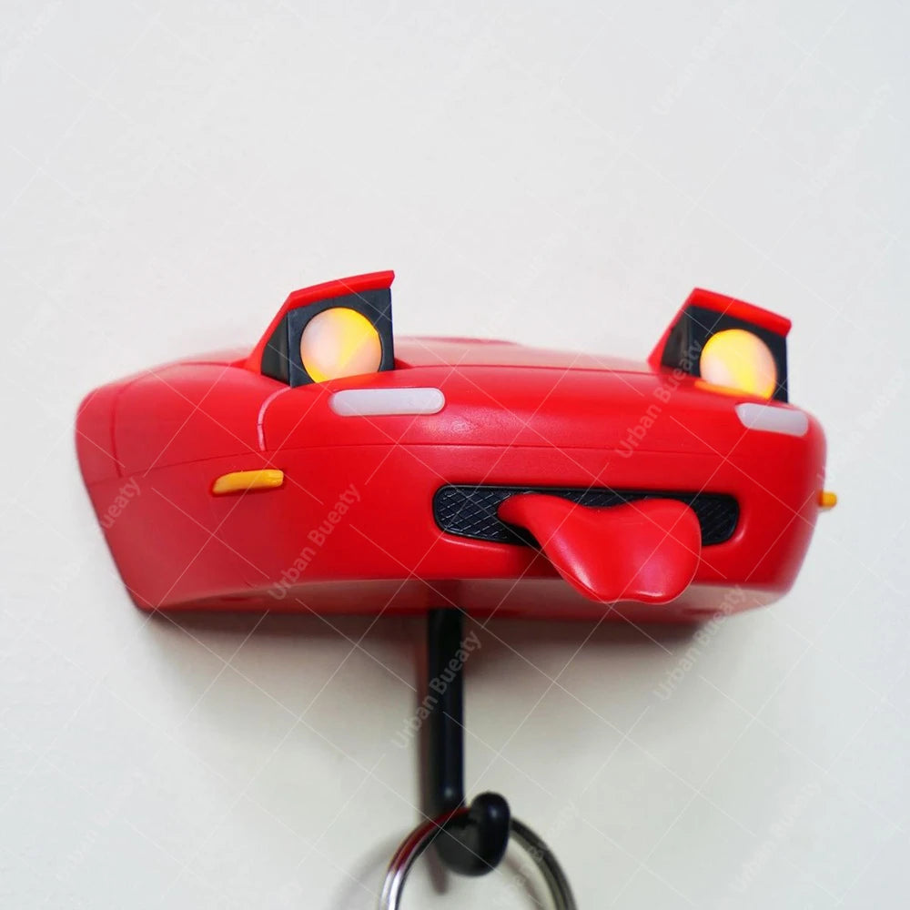 Auto Keychain Flashlight MX-5 RX-7 Car Key Holder Gift Wall Mounted Headlight Decor Creative Auto Decoration Key Rack