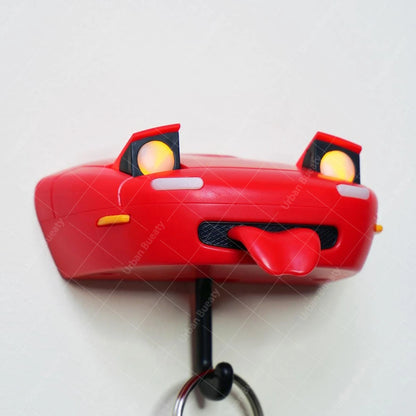 Auto Keychain Flashlight MX-5 RX-7 Car Key Holder Gift Wall Mounted Headlight Decor Creative Auto Decoration Key Rack