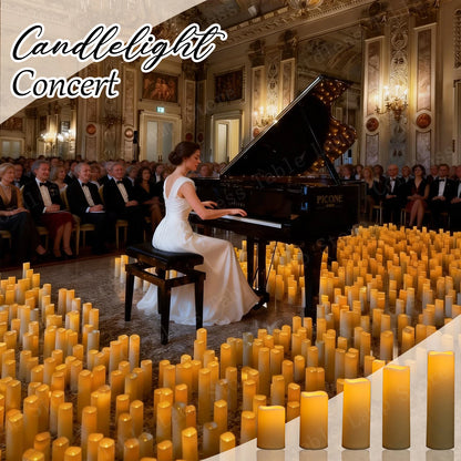 9-300Pcs Led Candles for Wedding Artificial Candle Concert Flameless Candle Battery Operated Pillar Candle for Table Centerpiece