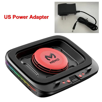 MEMO FL08 7 Angle Adjustable Notebook Powerful Fan Cooling Pad for 14-19'' Game Laptop Cooler Strong Wind Kickstand Base Bracket