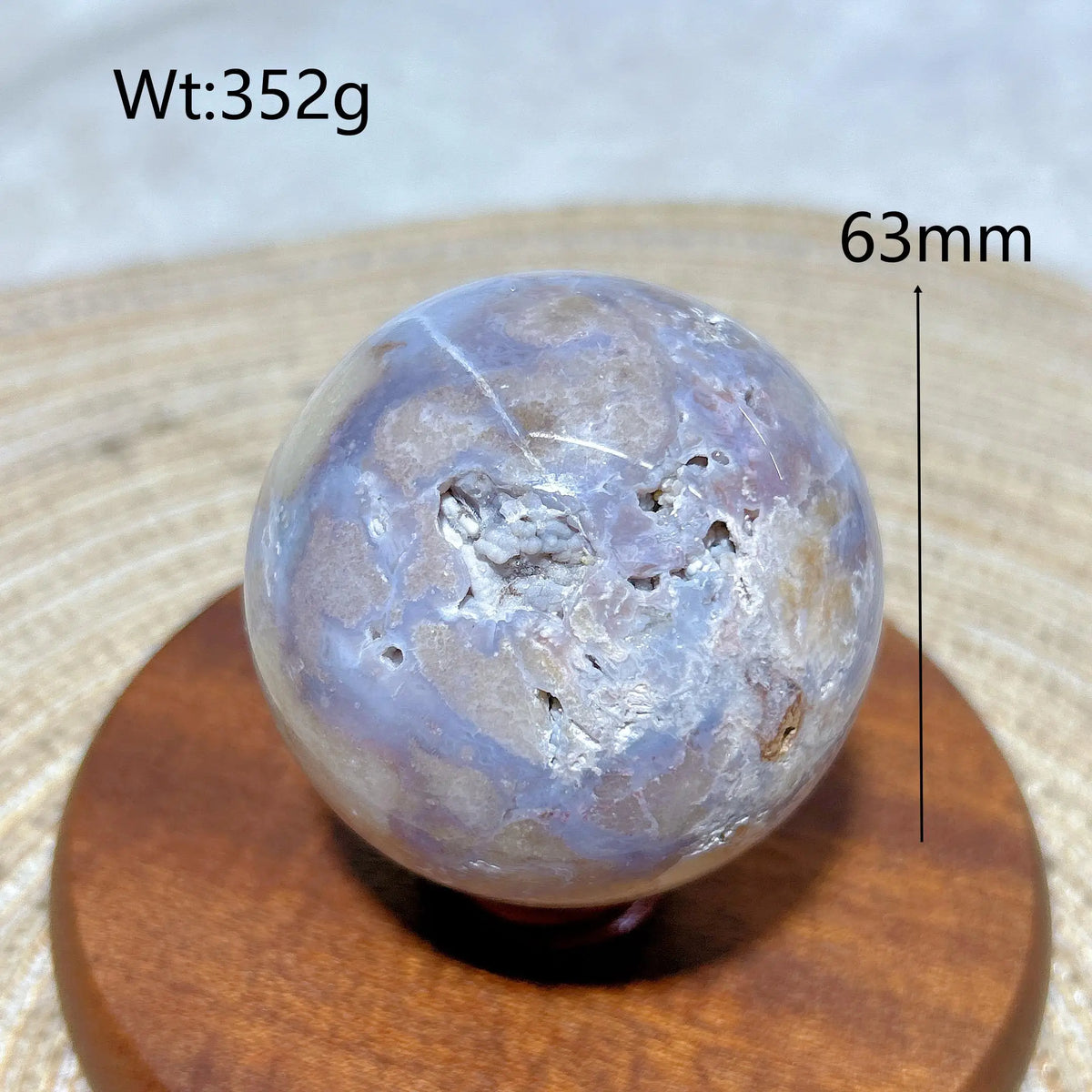 Natural Crystal Blue Flowe Agate Sphere Druzy Geode Painting Gemstones Mineral Energy Home Decorations Room Decor Gift