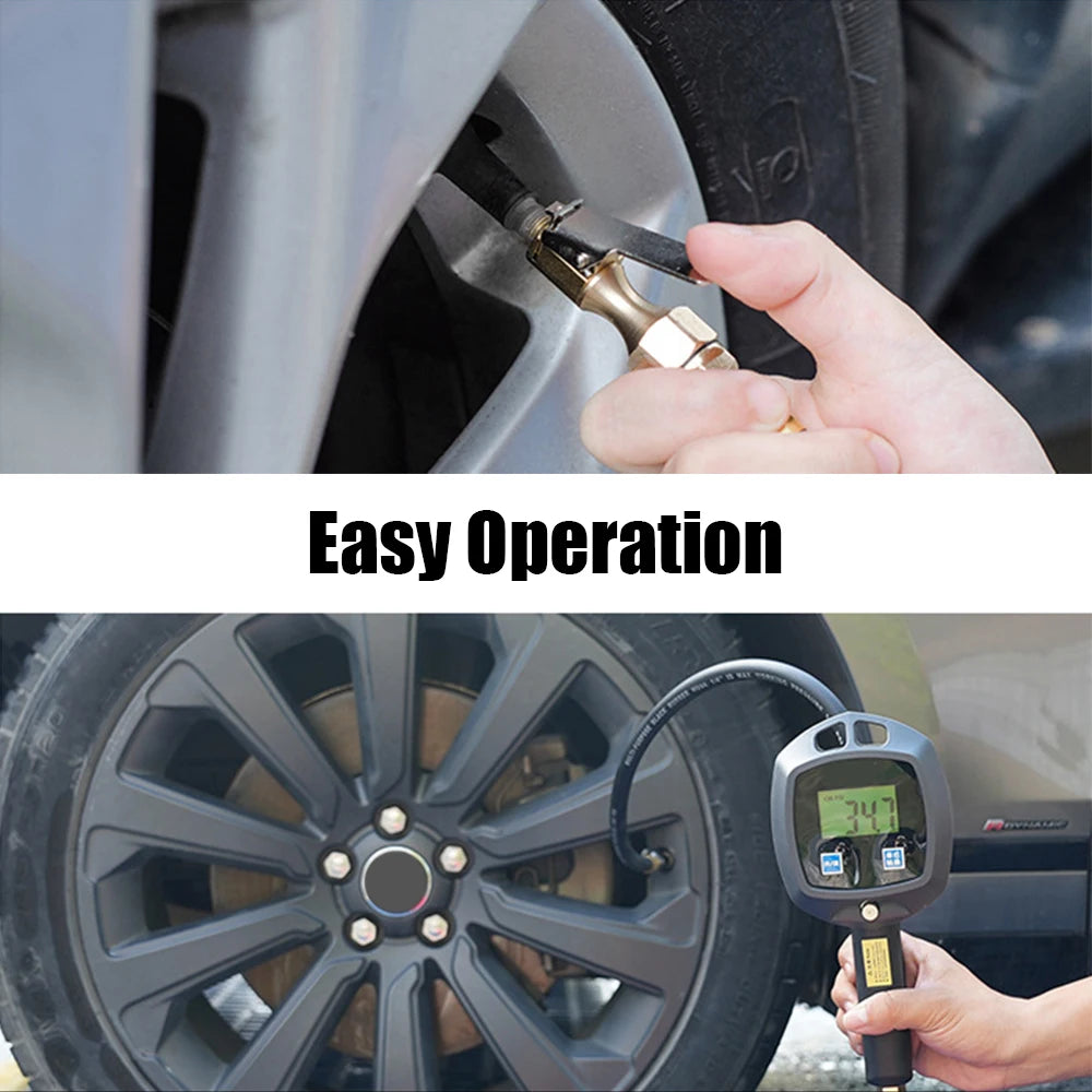 Car Tire Manometro Tire Pressure Gauge Universal High-precision Monitoring Inflation Gun Digital Display For Car Truck Vehicle
