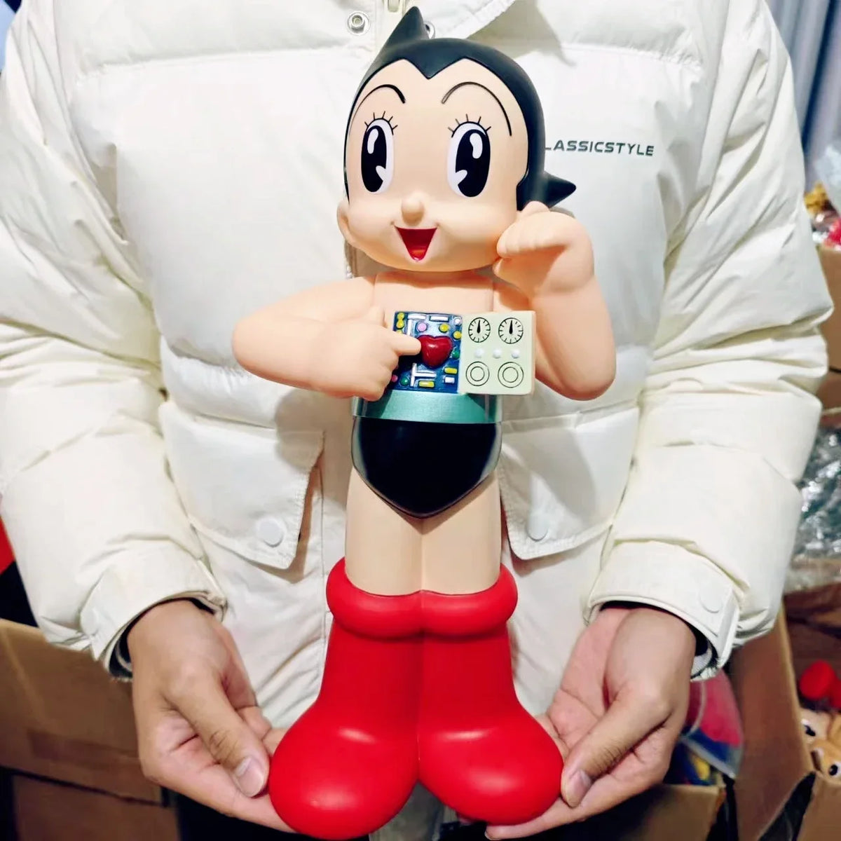 40CM Large AstroBoy Mighty Atom Tetsuwan Atom Anime Action Figure PVC Movable Statue Model Toy Collection Gift