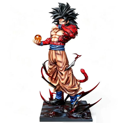 In Stock Anime Dragon Ball Z Ssj4 Goku Figure Replaceable Hands Super Saiyan 4 Goku Pvc Action Figures Collection Model Toys