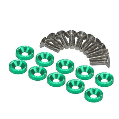 Car Motorcycle Modification Colored Screw Washer DIY Personalized Screw Washers Fasteners Concave Screws Protective Plate Washer