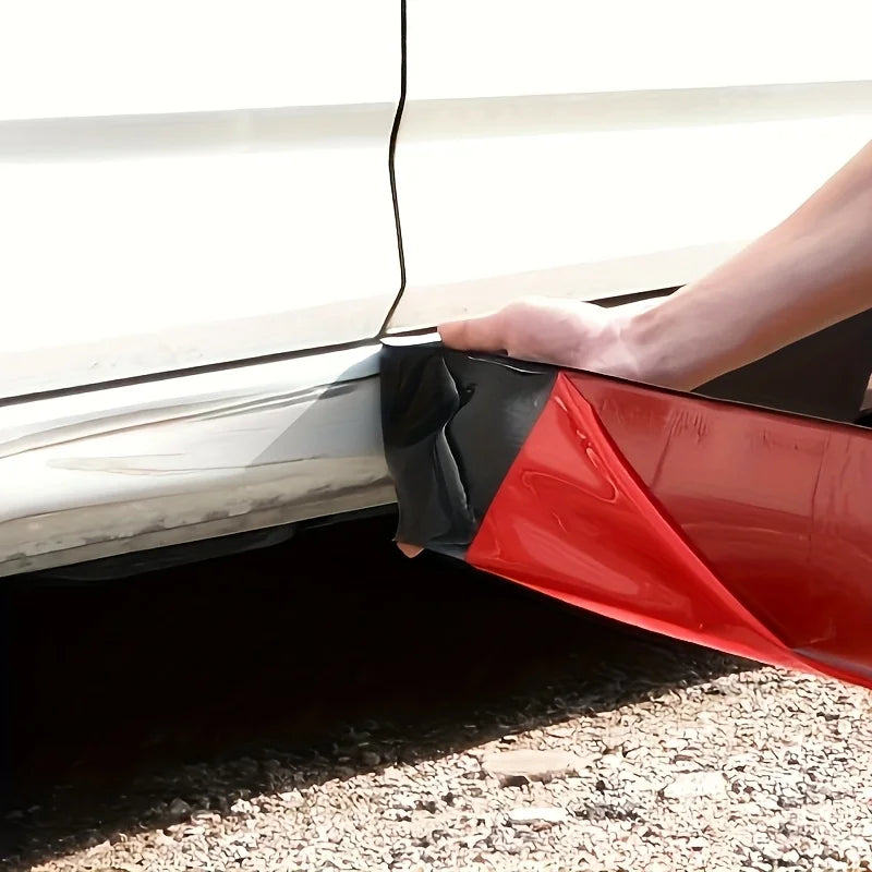 2M*5cm Self-Adhesive Car Door Edge Bumper Strip Scratch Resistant Protective Film Carbon Car Door Edge Wrapping Sticker