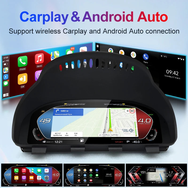 For BMW 5/6/7 series F06 F10 F11 F12 F01 F02 F03 X5 F15 X6 F16 X3 F25 X4 F26 Lcd Digital Dashboard Cluster Support Carplay Auto
