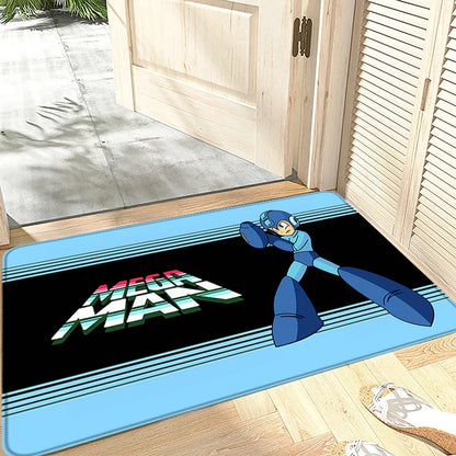 Interior Floor Mat Doormat Mega Man X8 Rockman Non-slip Foot Rug for Entryway Kitchen Carpet Bedroom Bedside Mats Home Decor
