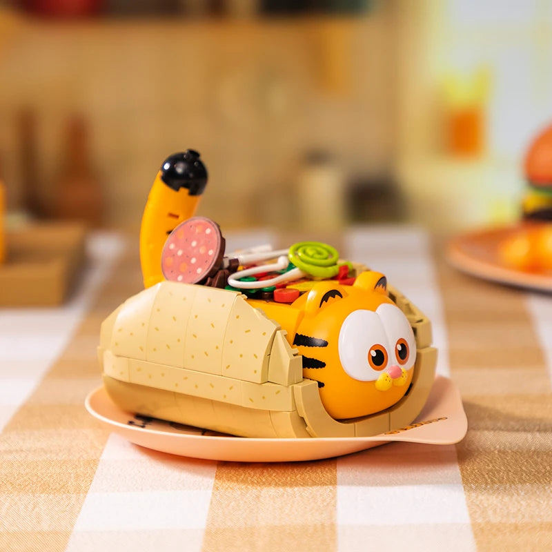 Pantasy The Garfield Home Appliance Building Blocks Food Series Cartoon Assembly Toys Models Desktop Decoration Collection Gifts