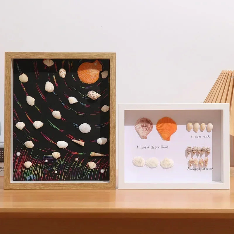 Wood Shadow Box Frame Deep 3d Photo Frame Depth 3cm Specimens Holder Pefect for Dried Flower Picture Shell Insect DIY Home Decor