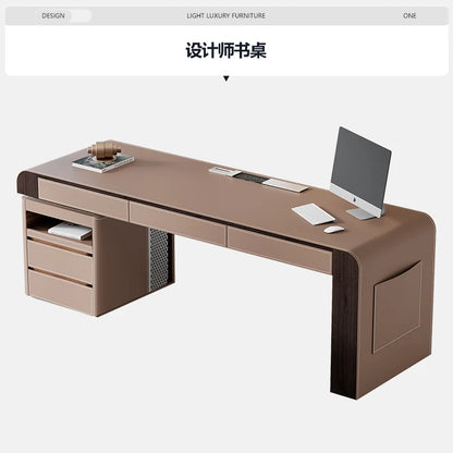 Design Luxury Computer Desks Rectangular Storage Organizer Study Gaming Desk Drawers Bedroom Escritorio Ordenador Furniture