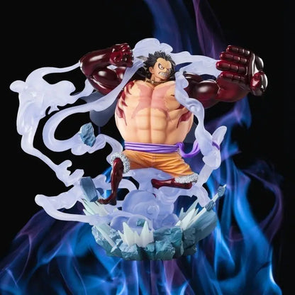 2025 New One Piece ZERO Ghost Island Luffy Four Speed Monster Battle Super Battle One Piece Model Ornament Box Set Handmade