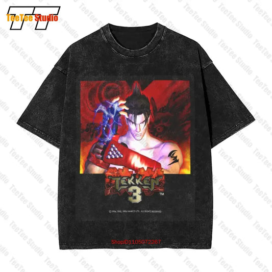 Vintage Tekken 3 Fighting Video Game Vintage Oversized T-Shirt Size L C8NO