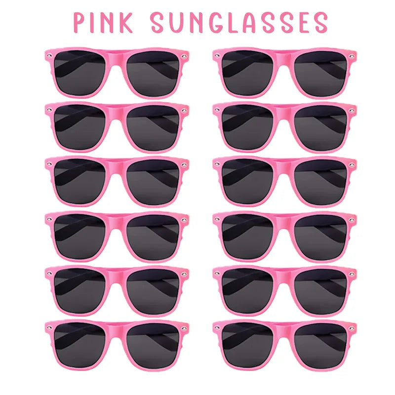 12-100Pcs Wedding Sunglasses for Guests Heart Shaped Sunglasses Bachelorette Party Glasses Bridal Shower Party Favors Photo Prop