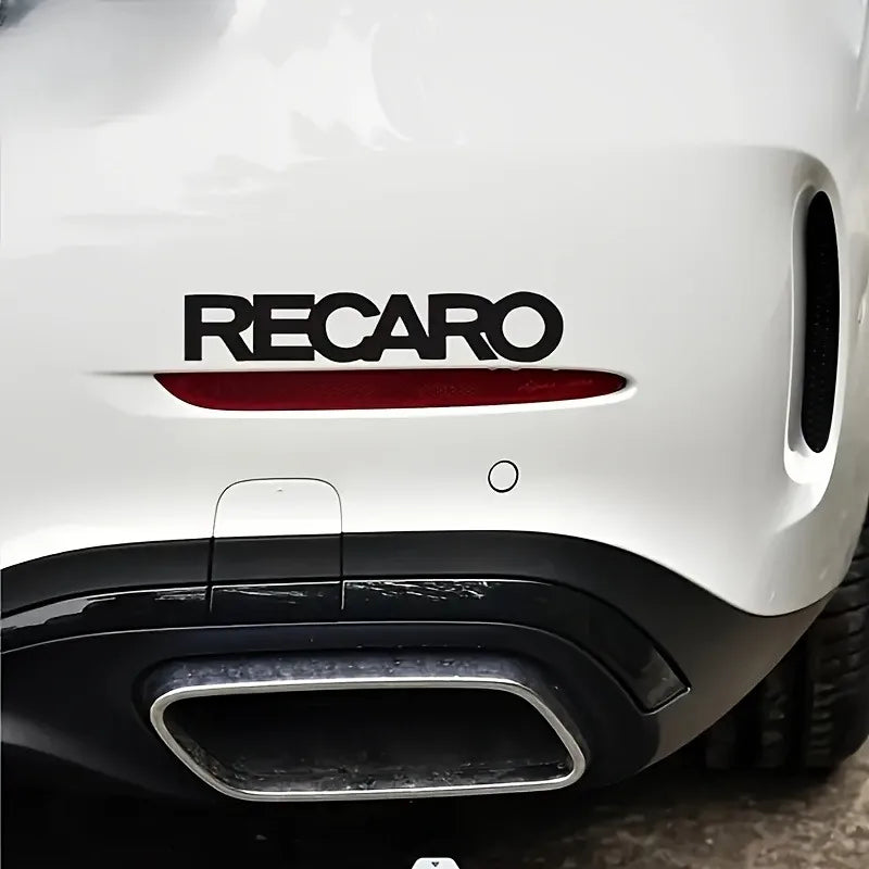 1PC Recaro Funny Crazy Cat Waterproof Vinyl Decal Sticker, Universal Car‑Styling for Auto Multi‑surface Vehicle Decor
