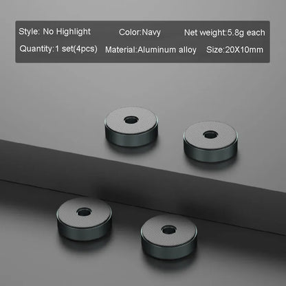 4pcs HiFi Audio Speaker Amplifier CD Player Aluminum Alloy Shock Absorber Foot Pad Damping Feet Chassis Stand Isolation Spike