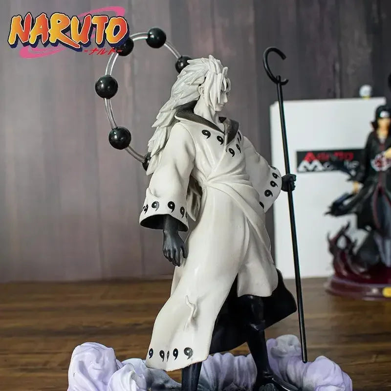 28cm Naruto Shippuden GK Anime Figure Six Paths Model Uchiha Madara Action Figure Kawaii PVC Statue Collectible Kids Gifts