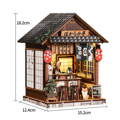 Magical DIY Book Nook Kits Miniature Doll House With LED Light 3D Puzzles Building Wooden Bookshelf Bookend Toy For Adults Gifts