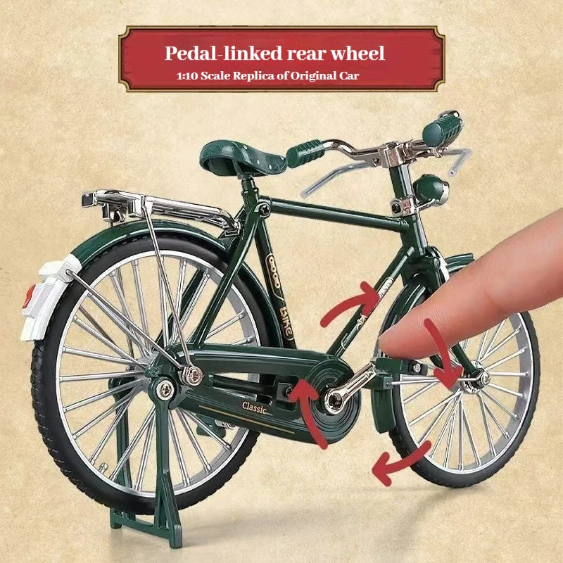 Simulation Retro 28 metal die-cast bicycle model 1:18 Mini Alloy Bicycle Model Creative DIY home Decoration crafts Adult Fun Toy