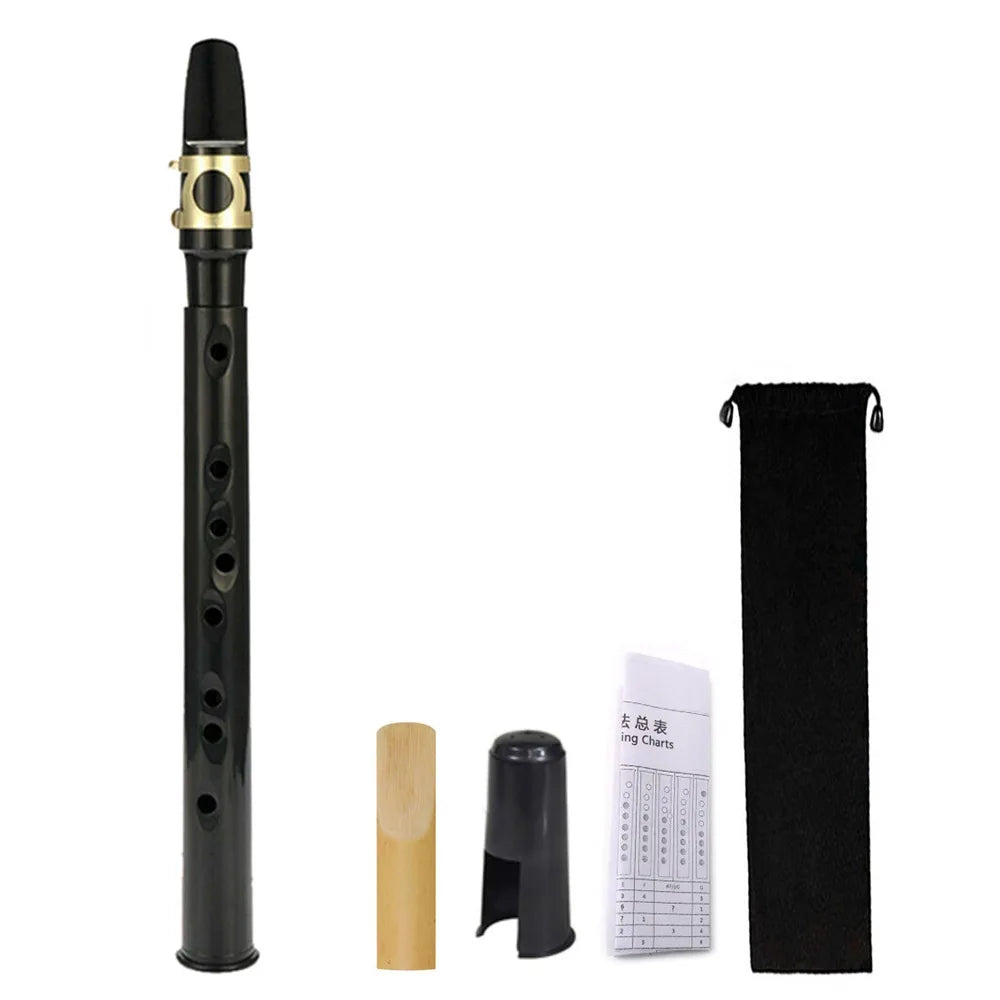 Mini Portable Saxophone Lightweight with Carrying Bag Woodwind Instrument 8-Hole Classical Pocket Saxophone