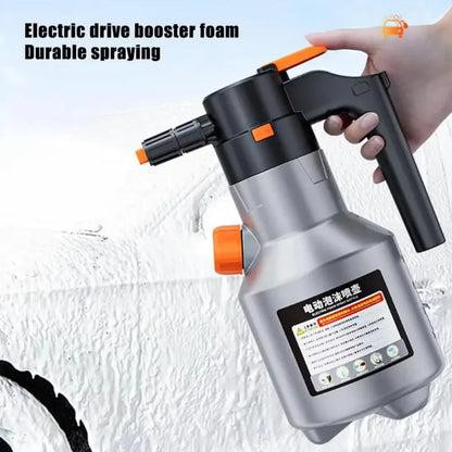 2L Handheld Electric Foam Sprayer Hand Pump Foam Sprayer Snow Foam Cannon Motorized Car Wash Sprayer for Car Wash Home Cleaning