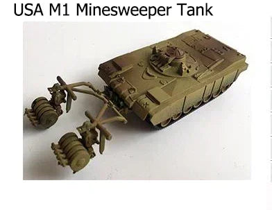 1/72 Plastic Assembled Tank Model Kit WWII Military Model Puzzles 24 Styles Tanks Sand Table Tanks Toys for Boys