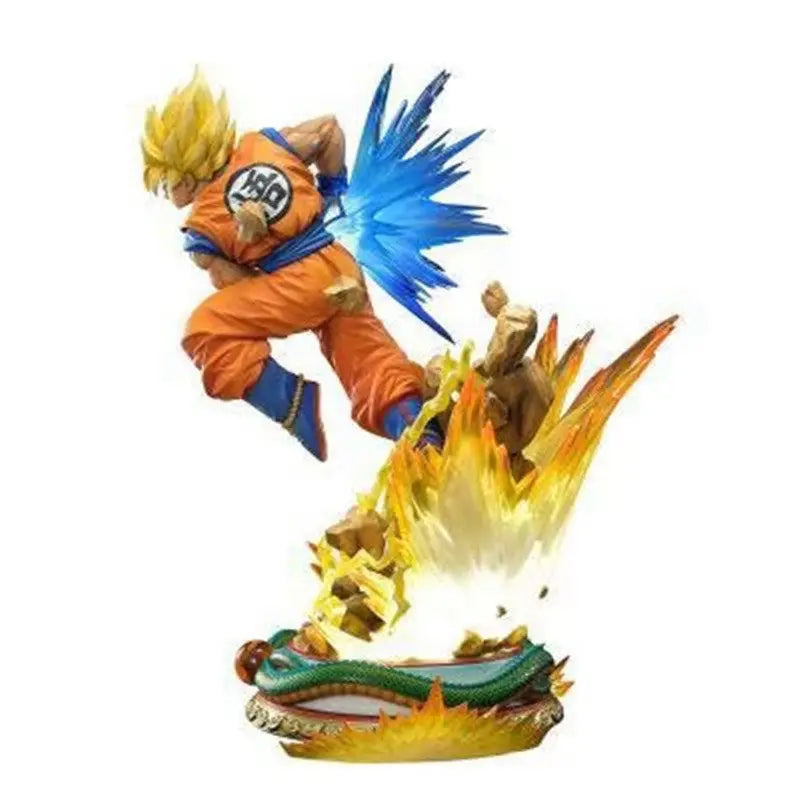 Anime Dragon Ball Super Saiyan Son Goku Action Figures PVC Model Desktop Decoration Trendy Toys Statue Surprise Gift Collectible