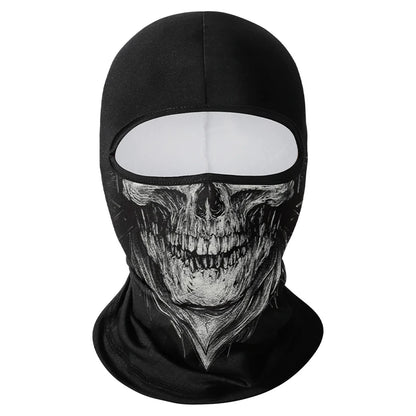 Cycling Mask Skull Quick-drying Sunscreen Balaclava Men's Motorcycle Elastic Helmet Lined Ghost Full Face Windproof Headgear