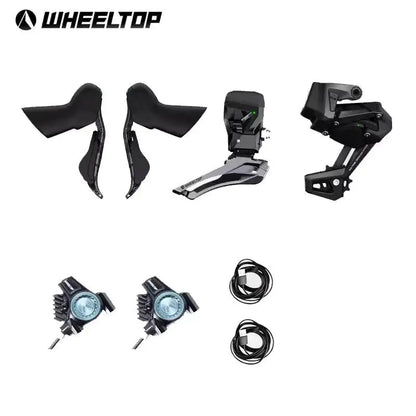 Wheeltop EDS TX 6000 7000 Wireless Electronic Road Bike Groupset Carbon Fiber 7-14 Speed Compatible Rim and Disc Brake