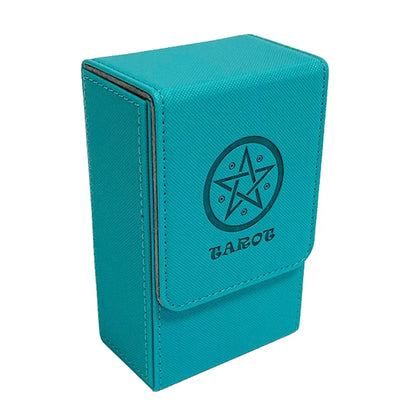 Minimalist Portable Pu Material Card Storage Box Water Proof Dust Proof For Board Game Cards And Collectible Sets
