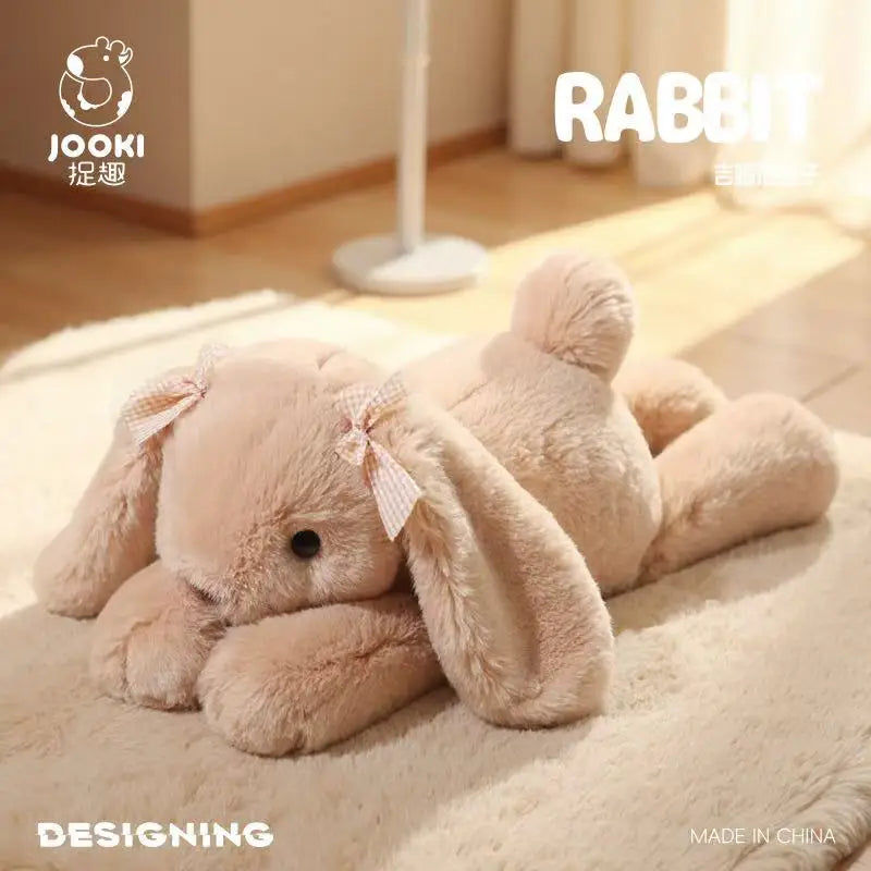 35cm New Simulated Shy Rabbit Doll Stuffed Plush Toy Cartoon Anime Cute Pillow Children's Birthday Gift Fun Doll