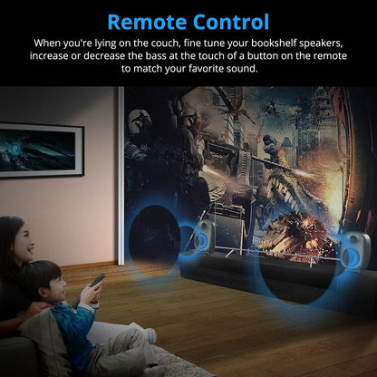 Bestisan SR06 80W Gaming Bluetooth Bookshelf Speakers Computer Active Speaker Soundbar Hifi Home Theater Bass For PC TV